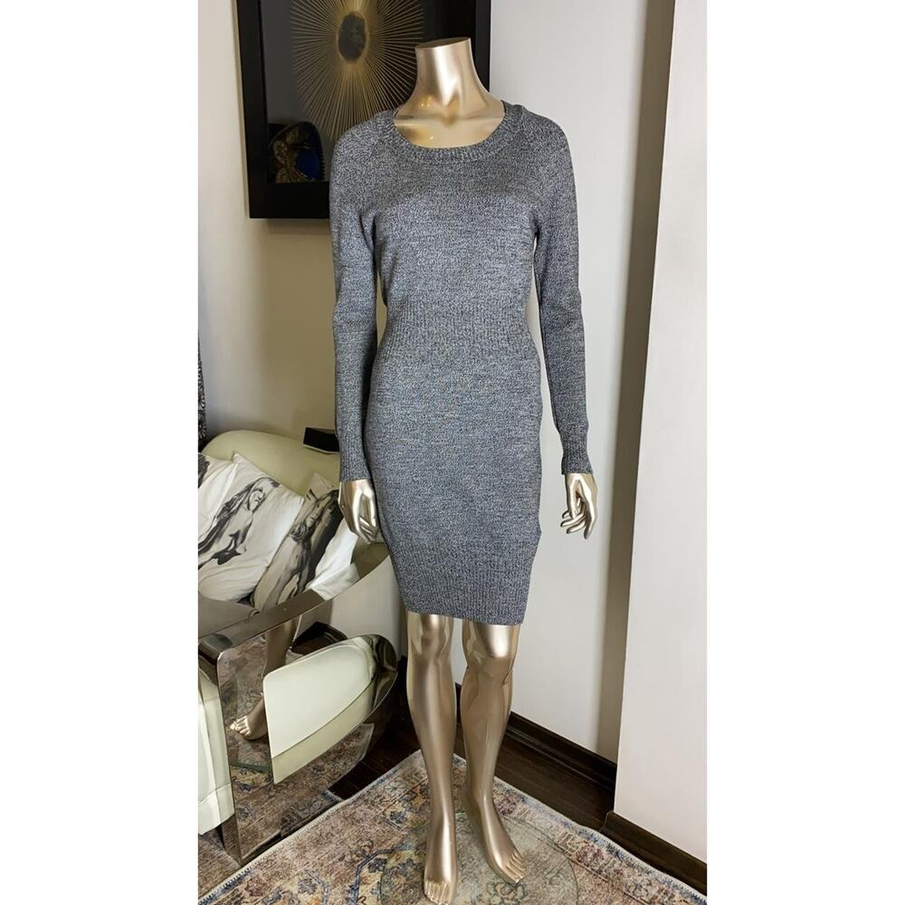 Chanel Grey Mid-Length Wool Dress (Size FR38)